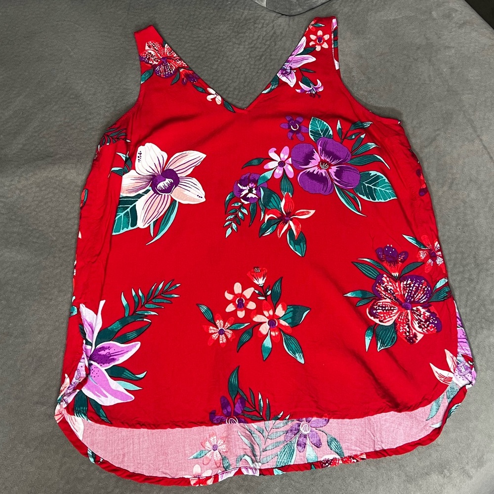 Old Navy Tropical Print Tank Top